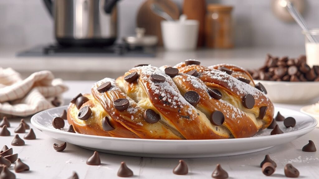 Easy Braided Chocolate Chip Brioche Recipe 3 Braided Chocolate Chip Brioche Recipe