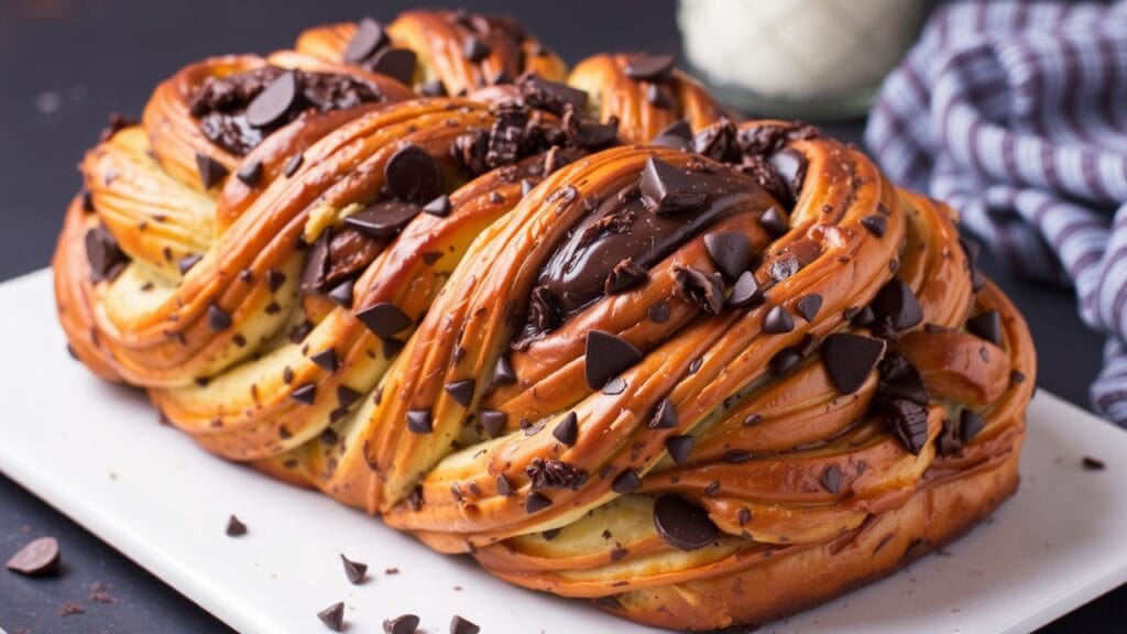 Easy Braided Chocolate Chip Brioche Recipe 2 Braided Chocolate Chip Brioche Recipe