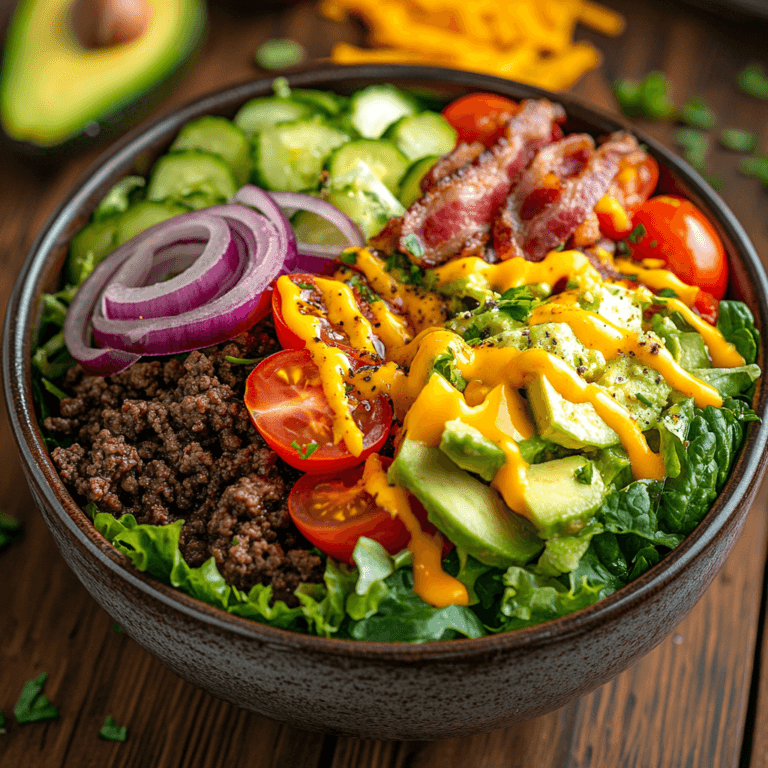 Burger Bowl Recipe: A Simple, Healthy, Low-Carb Meal 4 Burger Bowl Recipe