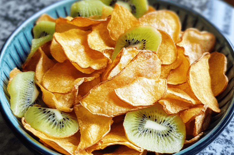 Crispy Oven-Baked Golden Kiwi Chips Recipe 4 Crispy Oven-Baked Golden Kiwi Chips Recipe