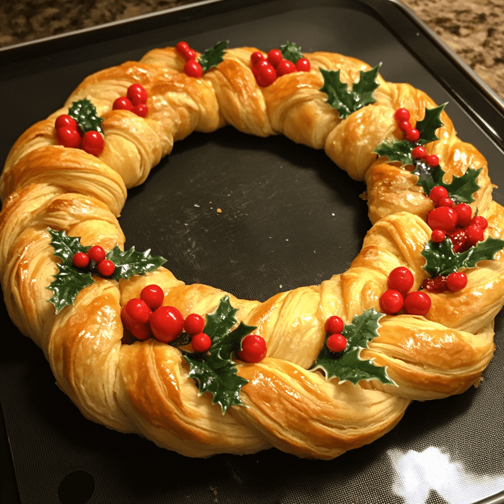 Festive Crescent Wreath Recipes for Christmas 2 Crescent Wreath