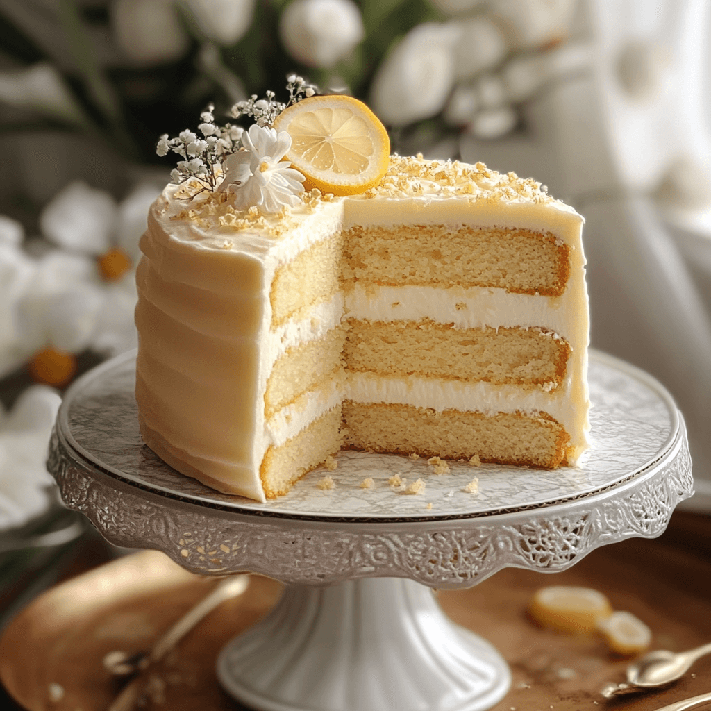 Elegant Lemon Cake Inspired by Gatsby 1 Elegant Lemon Cakes Inspired