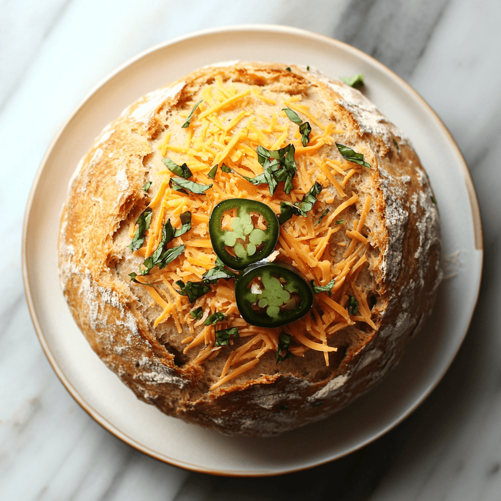 Vegan Jalapeño Cheddar Artisan Bread Recipe 3 Vegan Jalapeño Cheddar Artisan Bread Recipe