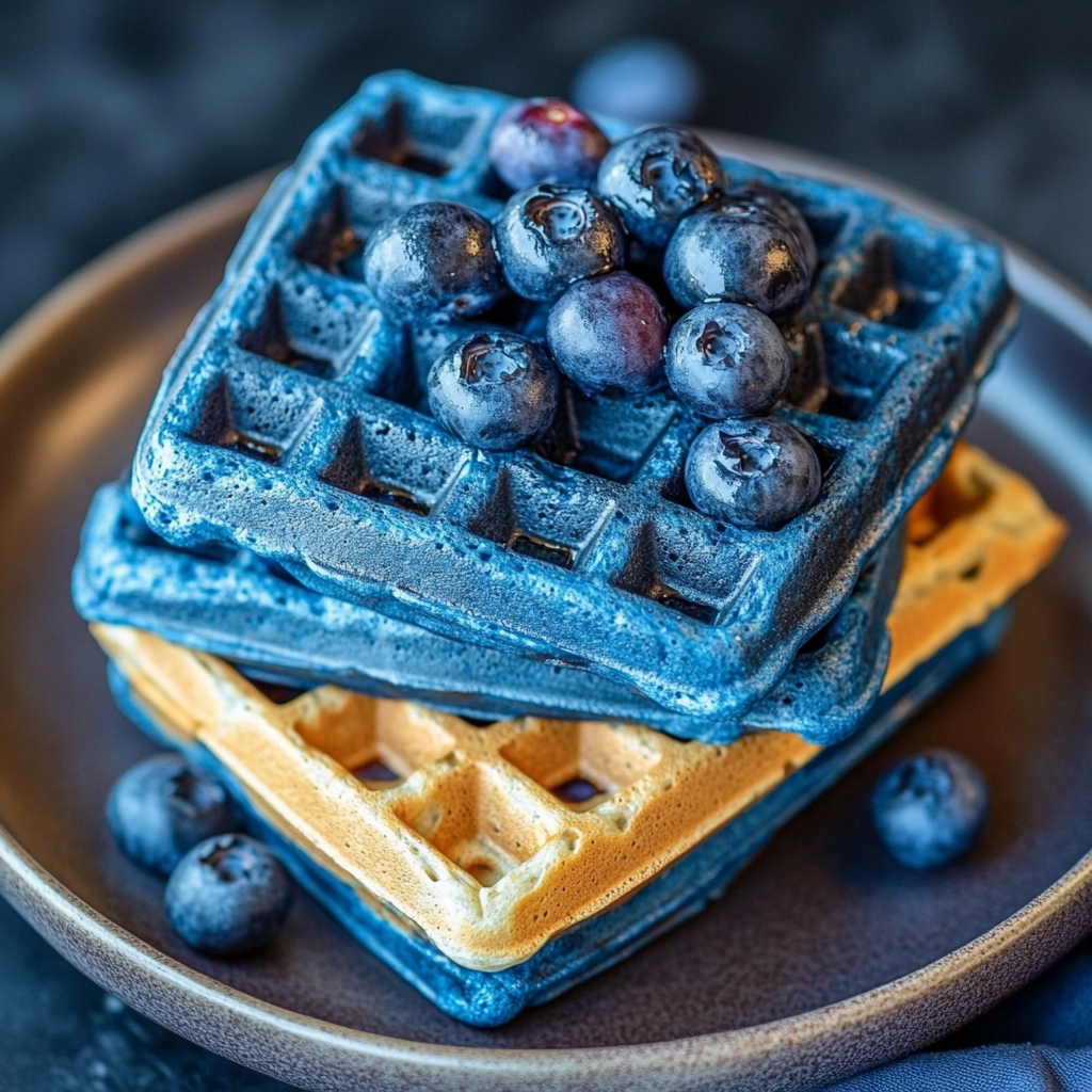 Blue Waffles Recipe