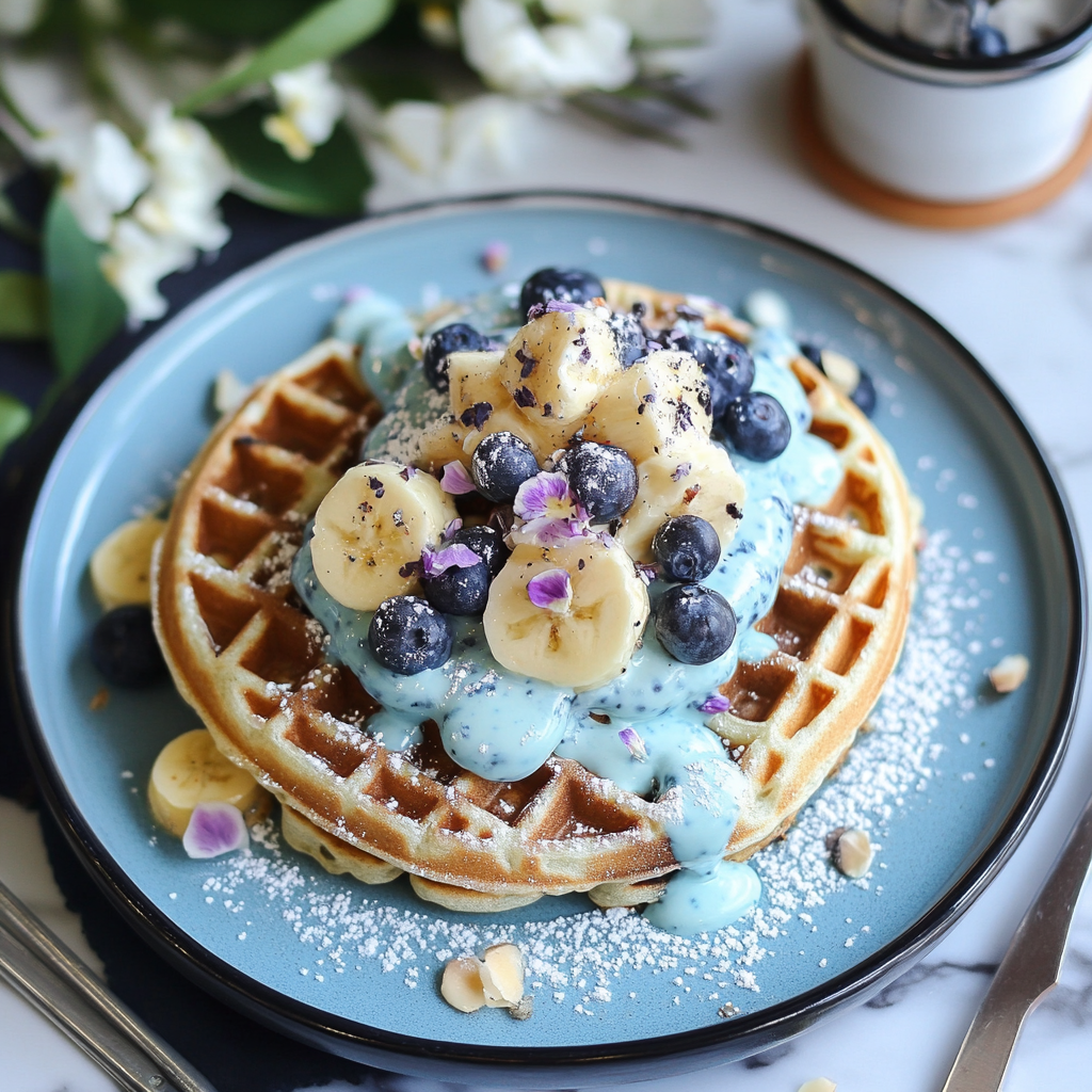 Blue Waffles Recipe