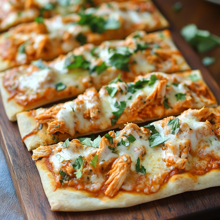 Buffalo Chicken Flatbread Pizza