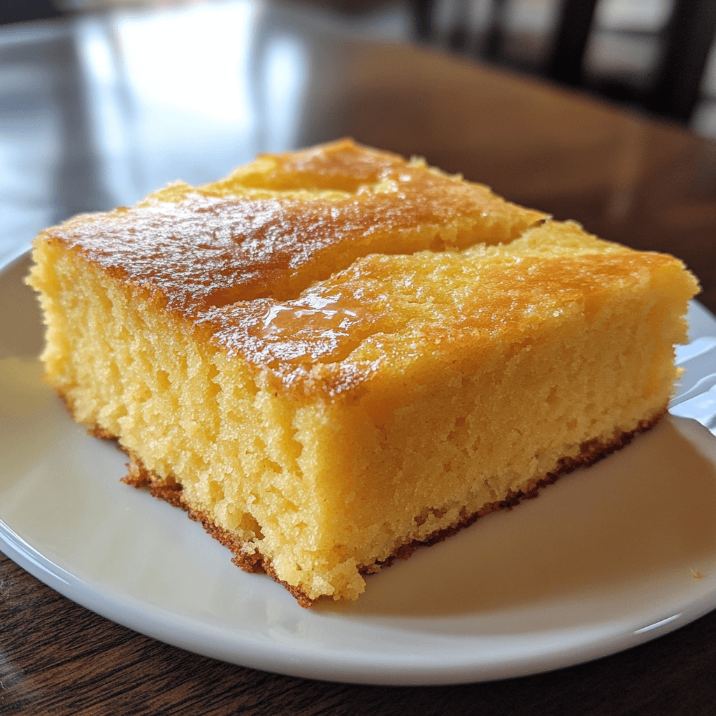Simple Sweet Cornbread Cake Recipe for Dessert 2 Sweet Cornbread Cake Recipe