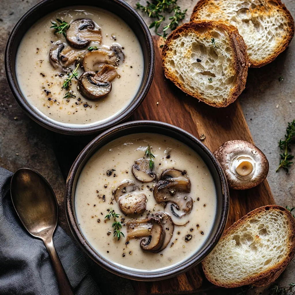 Easy La Madeleine Cream of Mushroom Soup Recipe 2 La Madeleine Cream of Mushroom Soup