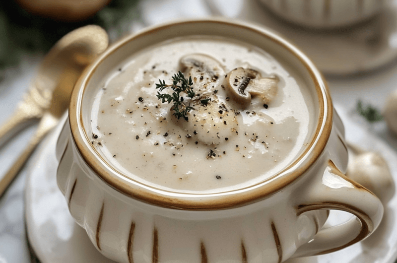 Easy La Madeleine Cream of Mushroom Soup Recipe