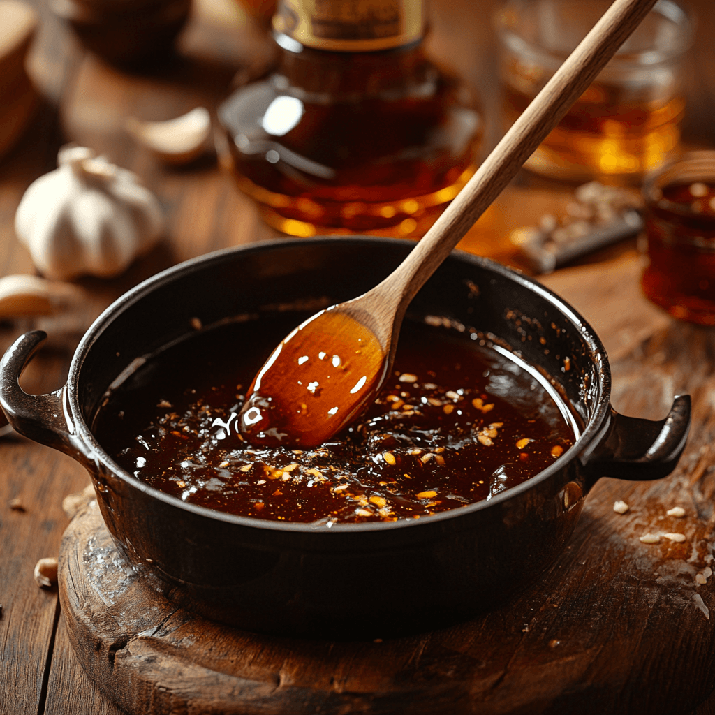 Delicious Maple Bourbon Glaze for BBQ Meats and Vegetables 6 Maple Bourbon Glaze