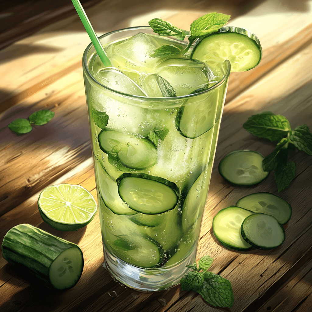 Cucumber Lime Drink: 5 Refreshing Ways to Beat the Heat 1 Cucumber Lime Drink