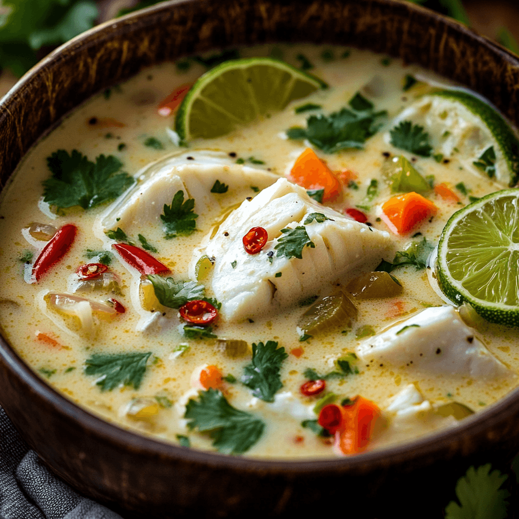 Coconut Lime Fish Soup Recipe Coconut Lime Fish Soup Recipe