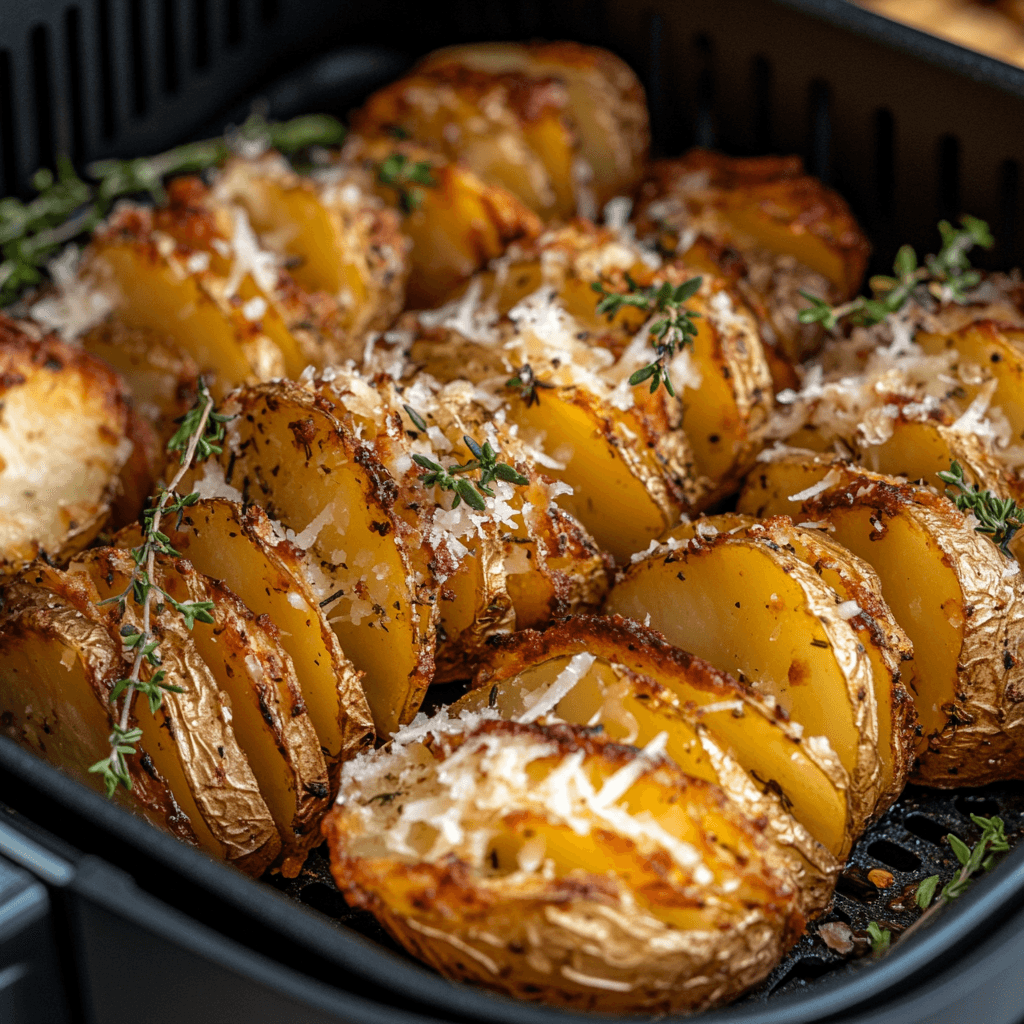How to Make Crispy Accordion Potatoes Air Fryer 1 Accordion Potatoes Air Fryer