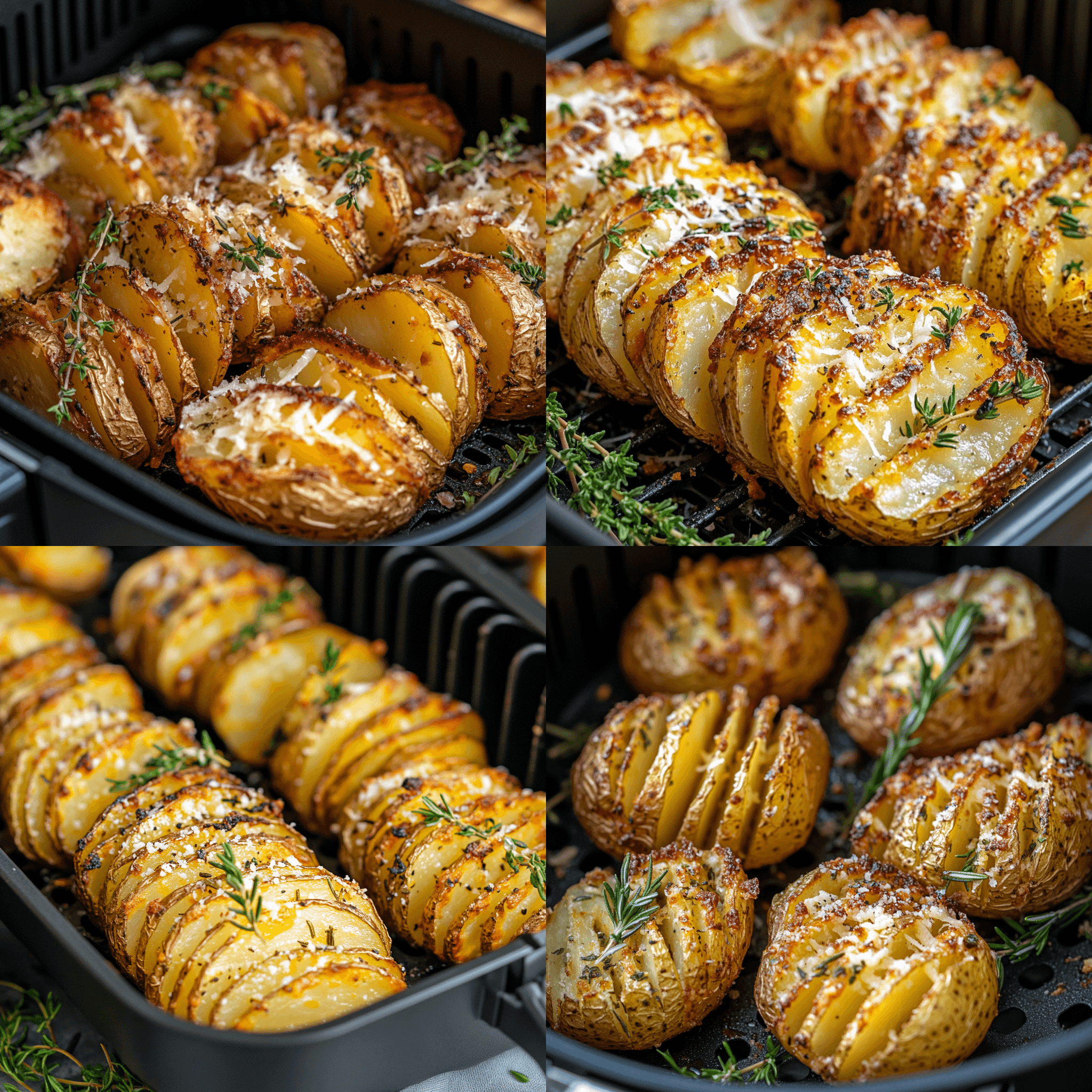 How to Make Crispy Accordion Potatoes Air Fryer 9 Accordion Potatoes Air Fryer