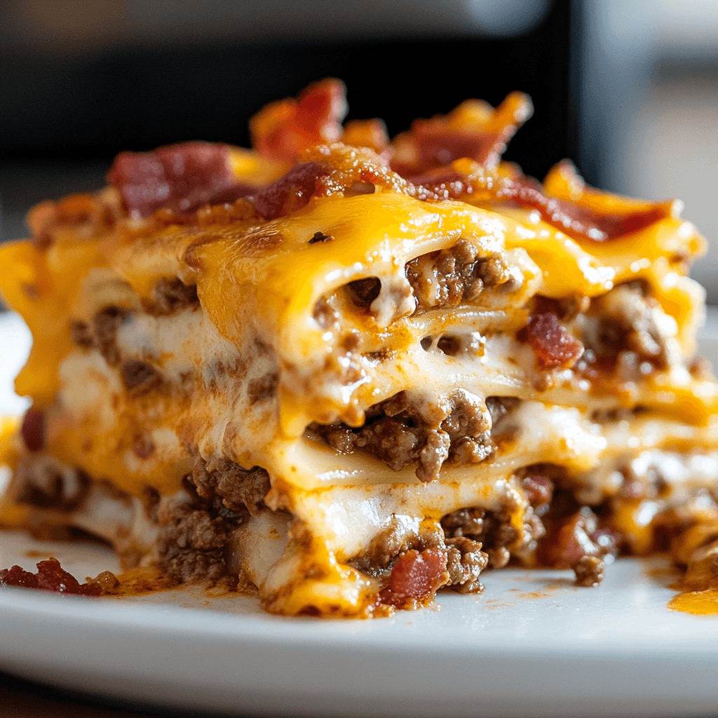 7 Delicious Variations of Bacon Cheeseburger Lasagna Recipe 1 Bacon Cheeseburger Lasagna