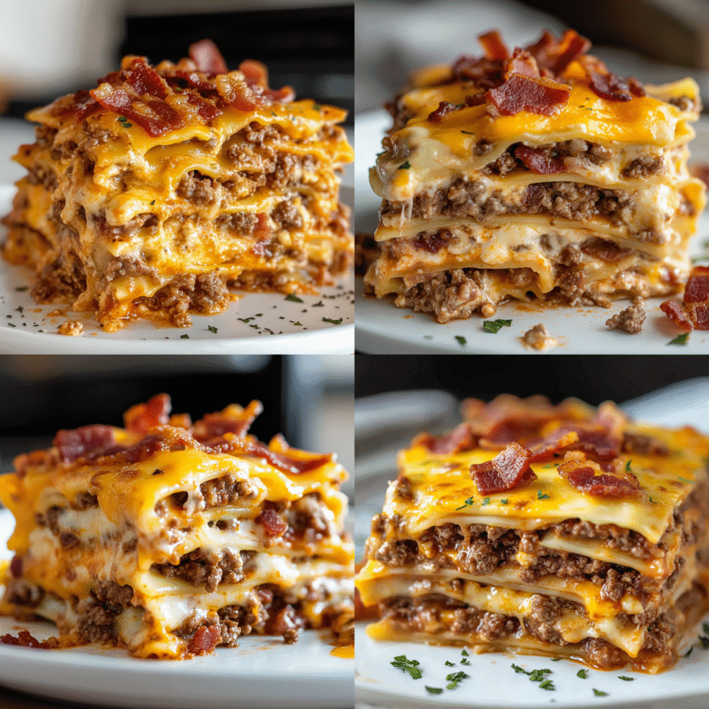 7 Delicious Variations of Bacon Cheeseburger Lasagna Recipe 9 Bacon Cheeseburger Lasagna