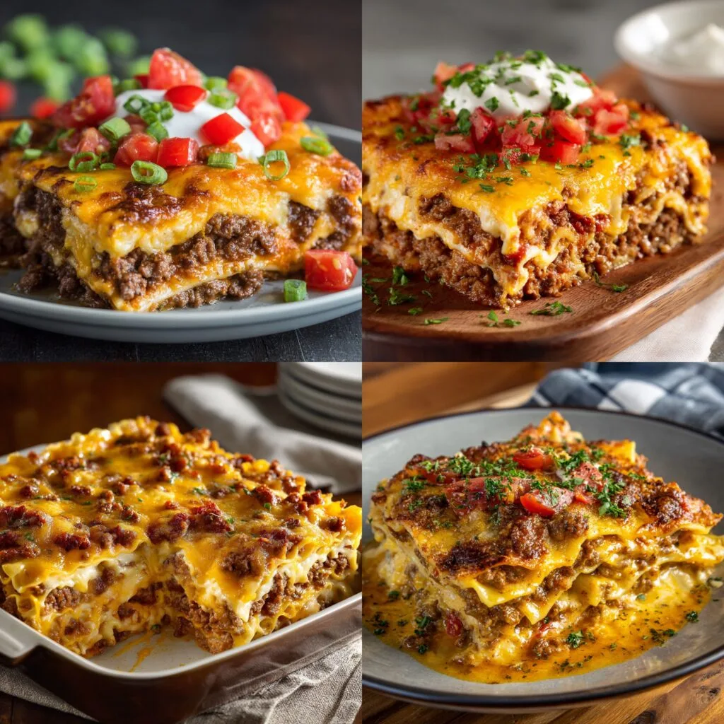 5-Star Cheeseburger Lasagna Recipe for Irresistible Comfort 8 Cheeseburger Lasagna Recipe